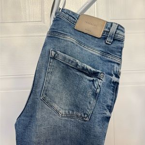 Zara Light Wash Distressed Denim
